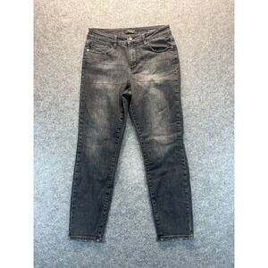 Judy Blue Jeans Women's 7 28 Boyfriend Fit Mid Rise Black Stretch Denim‎